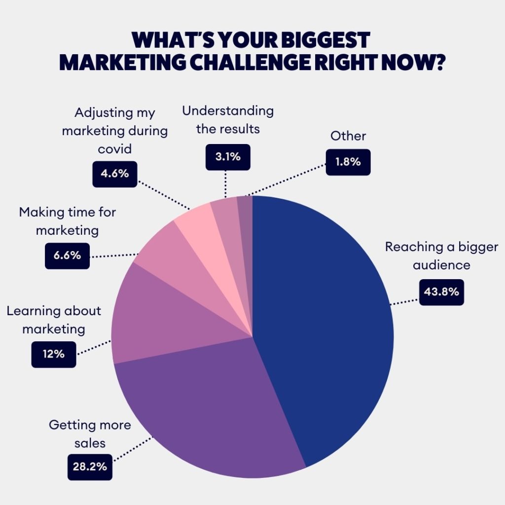 Survey results on marketing challenges