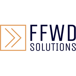 A business logo example for FFWD Solutions made with the Jimdo Logo Creator